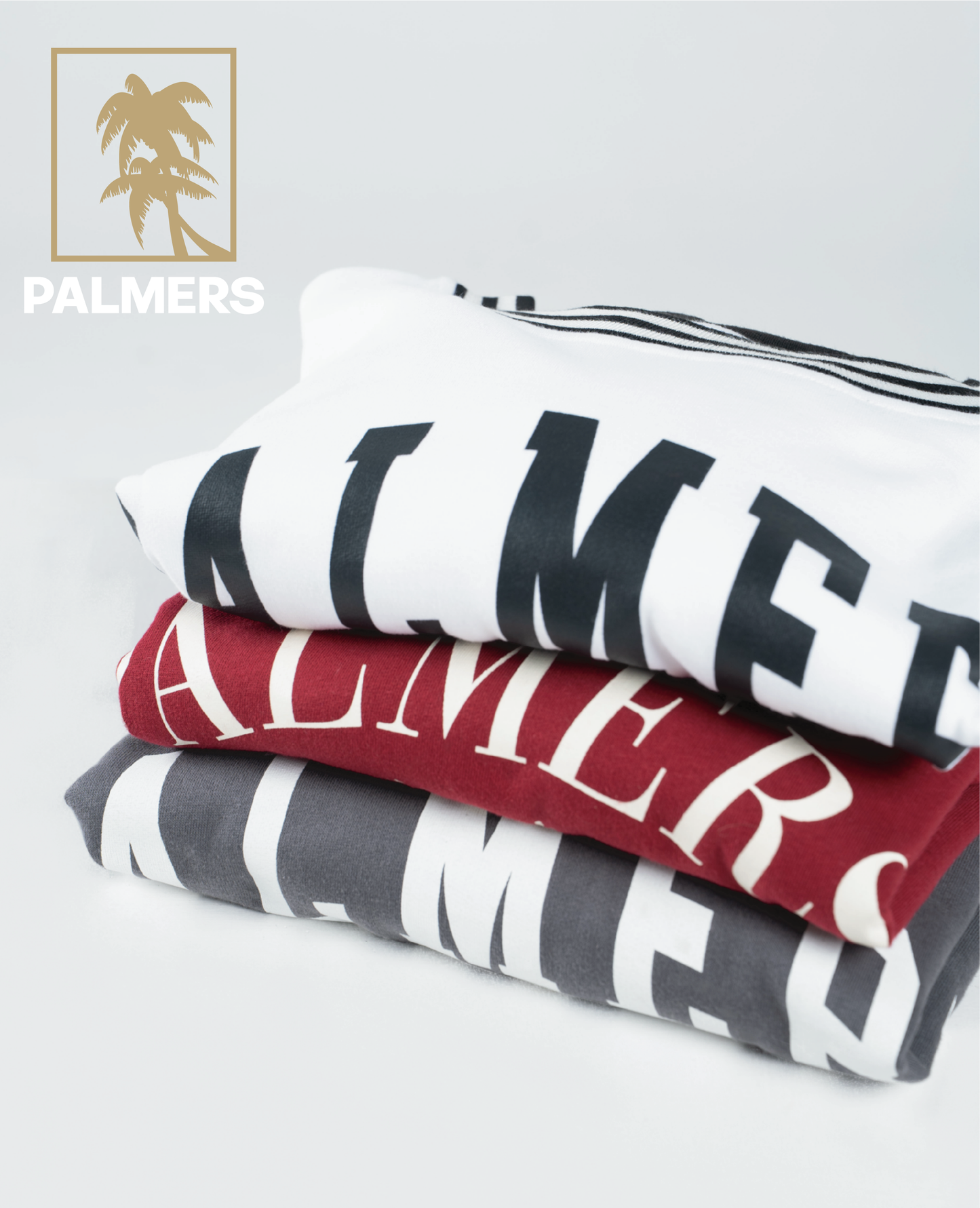 Palmers Paradise Ribbed Crewneck- White