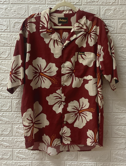 Seaside Red Button Up Shirt