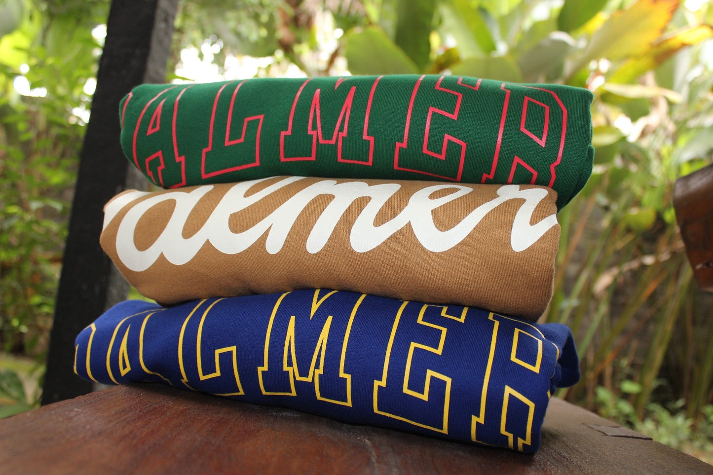 Varsity Crest Ribbed Crewneck- Billiard Green